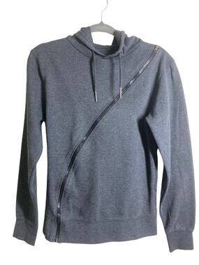 Gene Asymmetrical Zip Hoodie Jacket